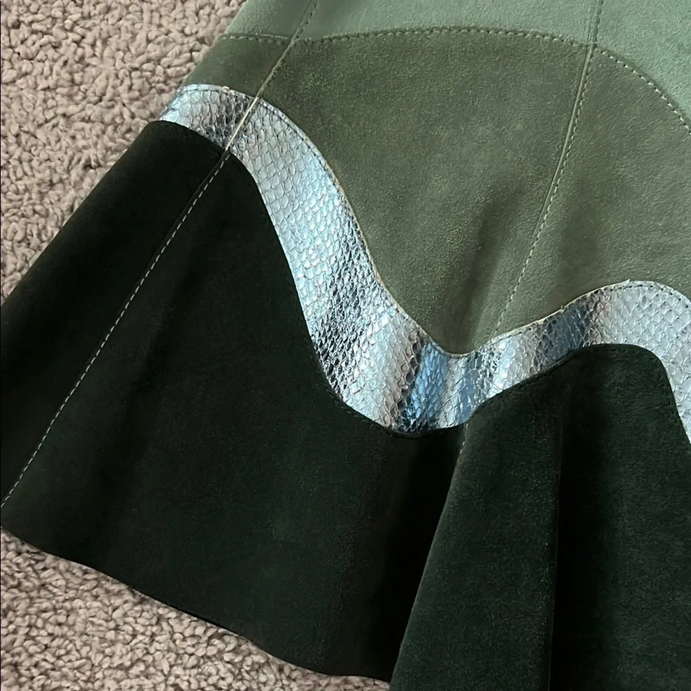 EUC Marc Jacobs Genuine Leather Mini Skirt XS - Picture 3 of 12